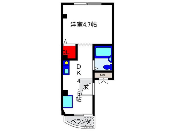 スタディオ　グロワ－ルの物件間取画像